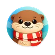 Cute flat cartoon deer face avatar icon with friendly expression for review block